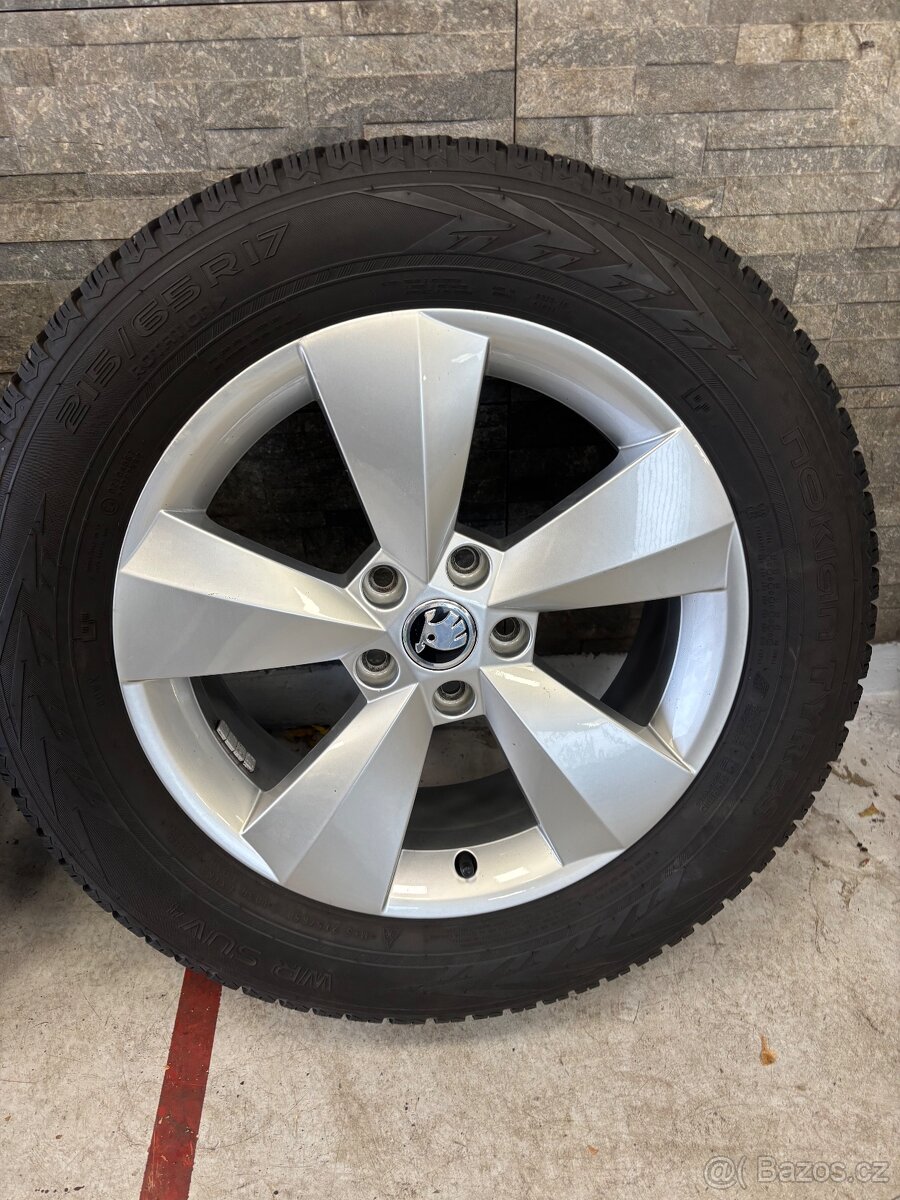 Origo Alu disky škoda 6,5J 5x112 et38 zimní pneu - 2