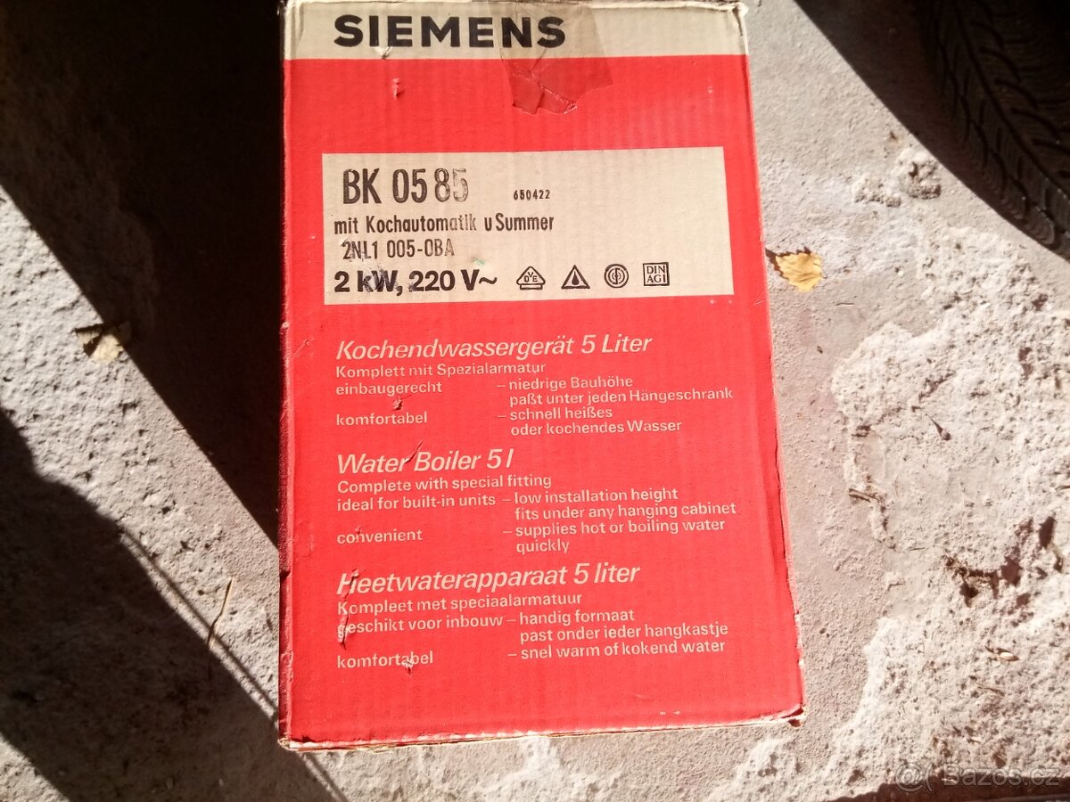 nepoužitý retro kuchyňský ohřívač vody siemens - 2