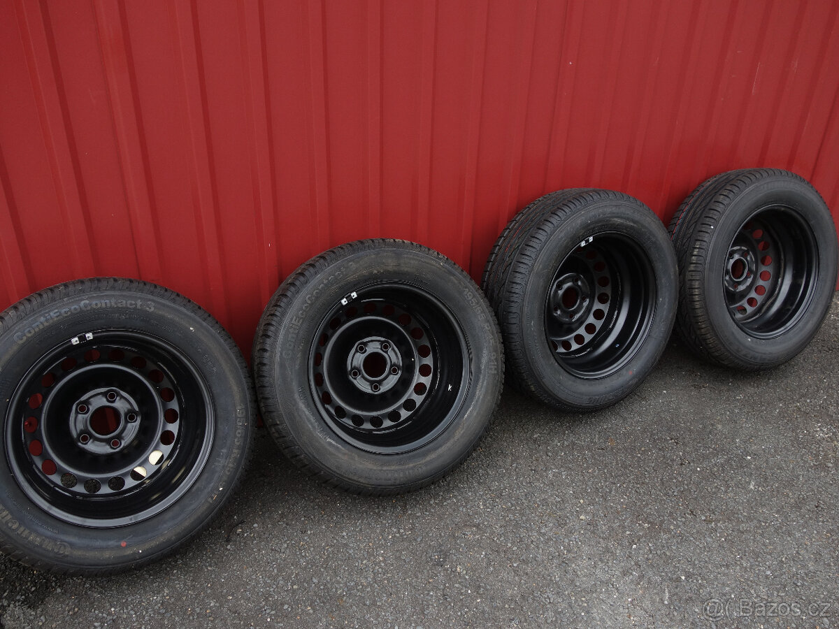 NOVÉ LETNÍ OBUTÍ 2XCIONTINENTAL+2XBRIDGESTONE 195/65 R15 91V - 2