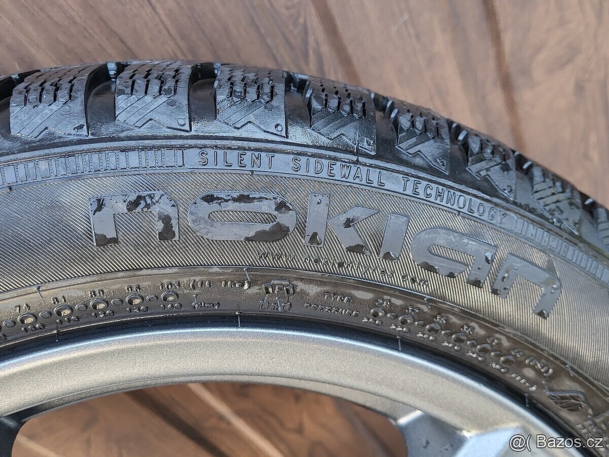 Prodám zimní sadu pneu 195/55R16, ET50, 5x100, Nokian - 2