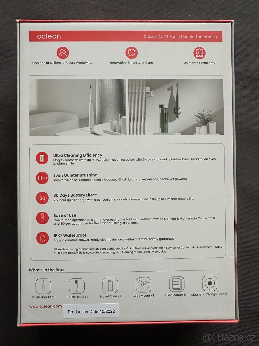 Elektrický zubní kartáček Oclean AIR 2T green - 2