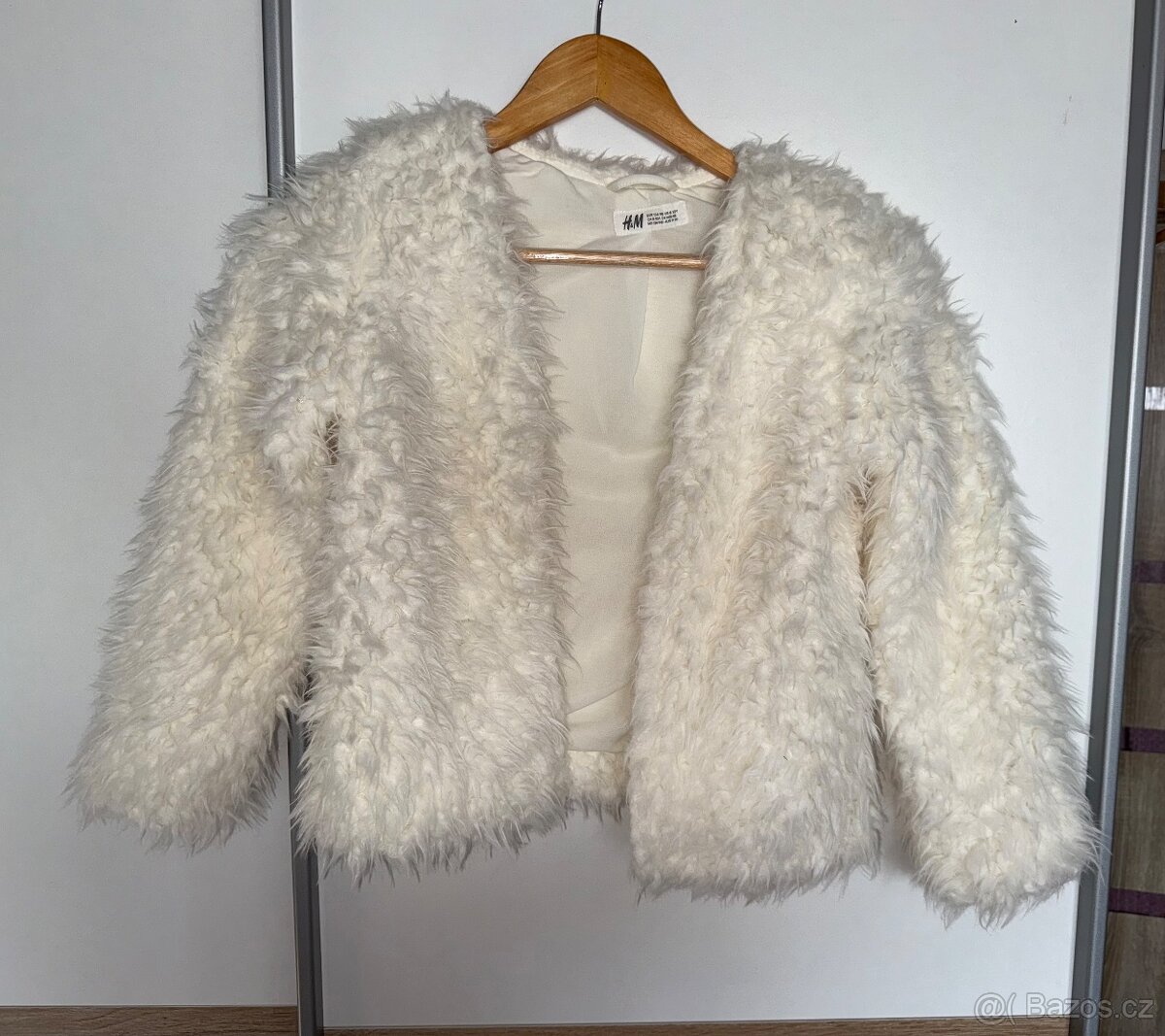 Chlupaty kabatek H&M 134/140 - 2