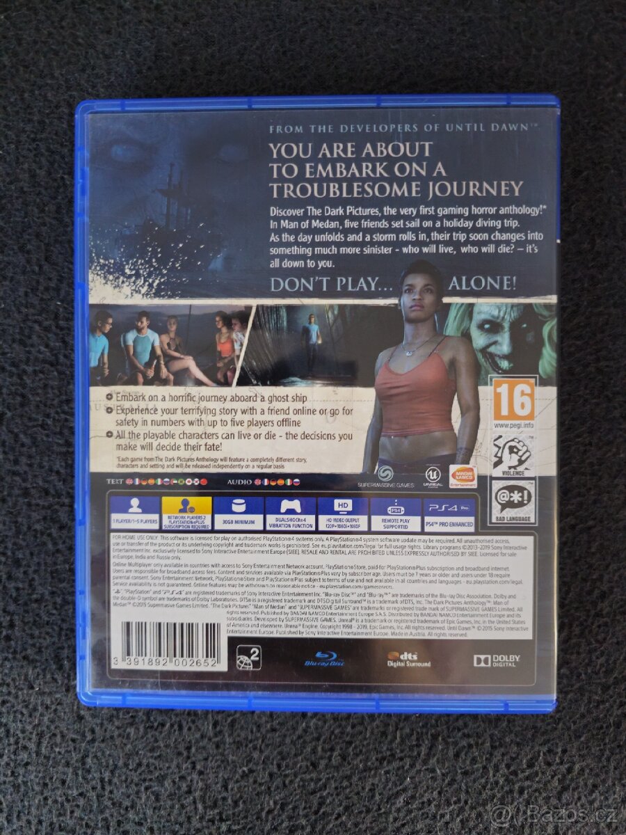 Man of medan PS4/PS5 - 2