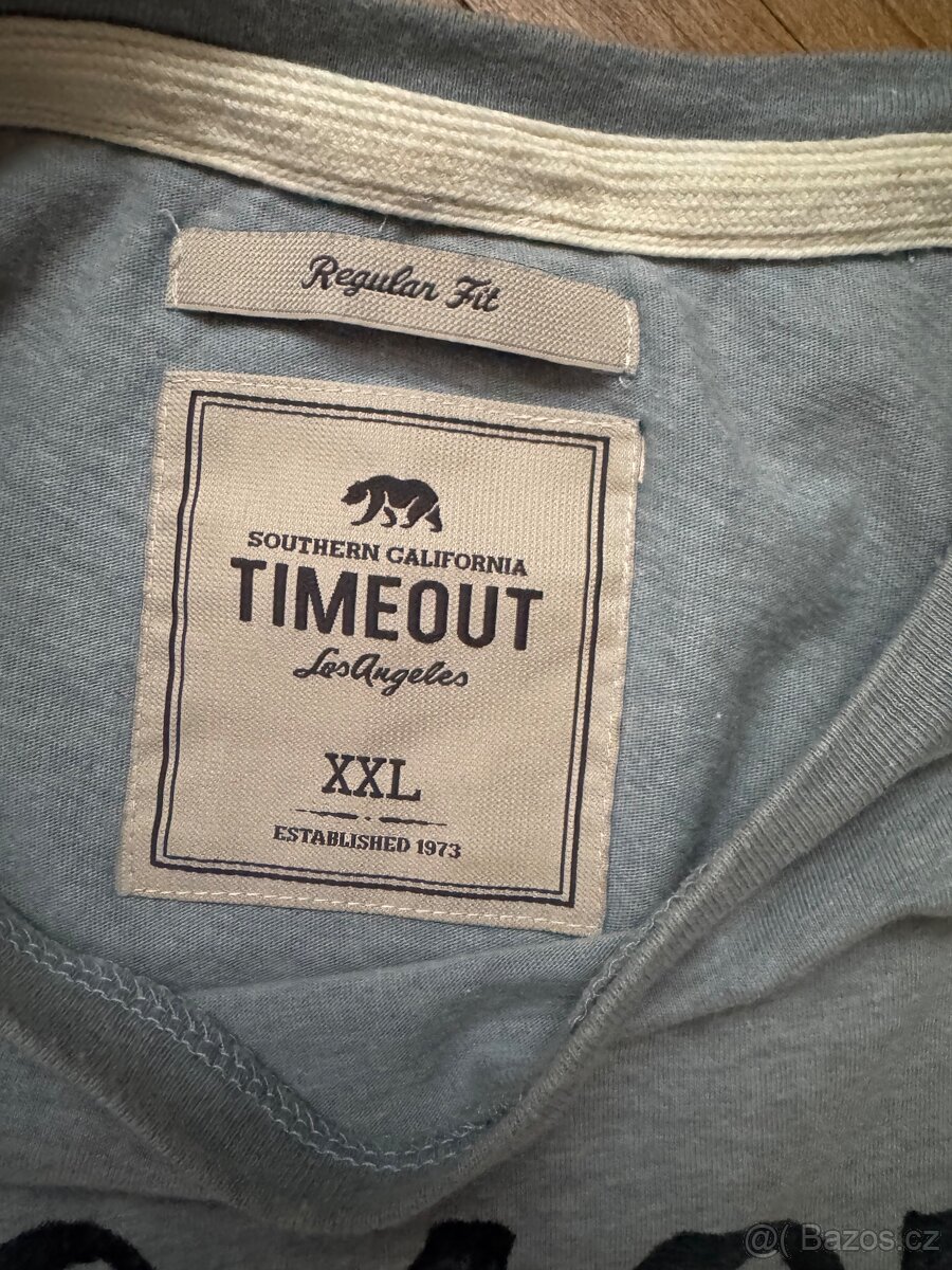 Pánské tričko Timeout | XXL | 100% bavlna | světle modrá - 2