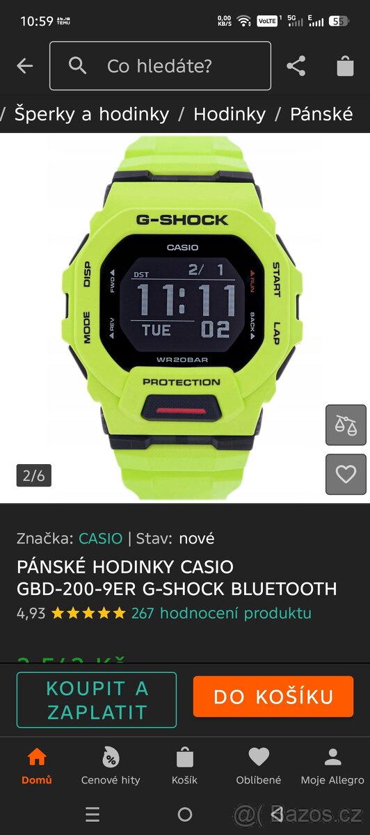 Casio G shock, GBD 200 9 ER - 2