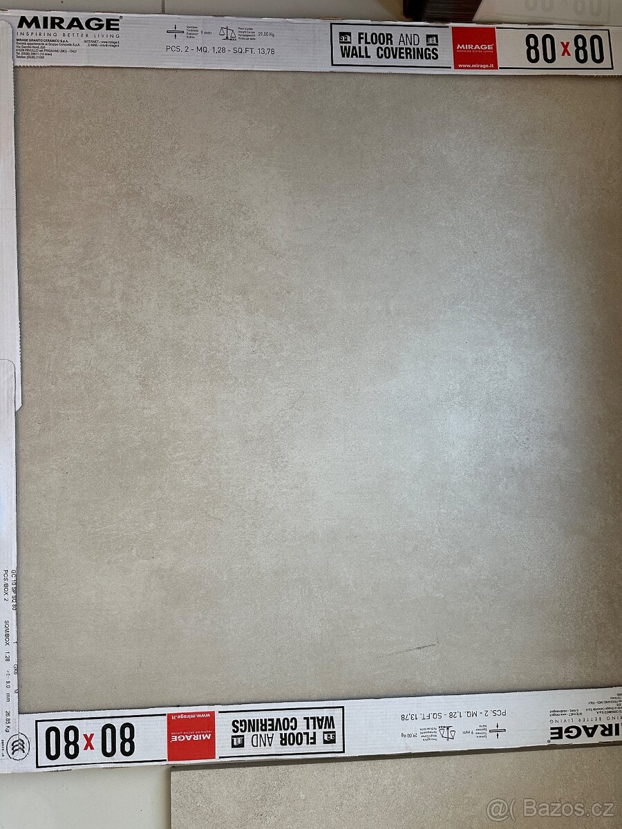 Velkoformátová italská dlažba MIRAGE Glocal Ginger 80x80 - 2