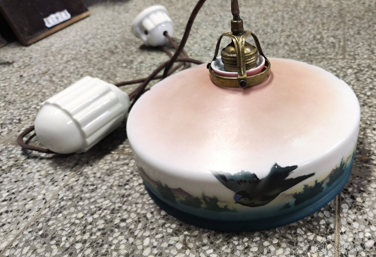 krásný starožitný kompletní stahovací lustr 4 - 2