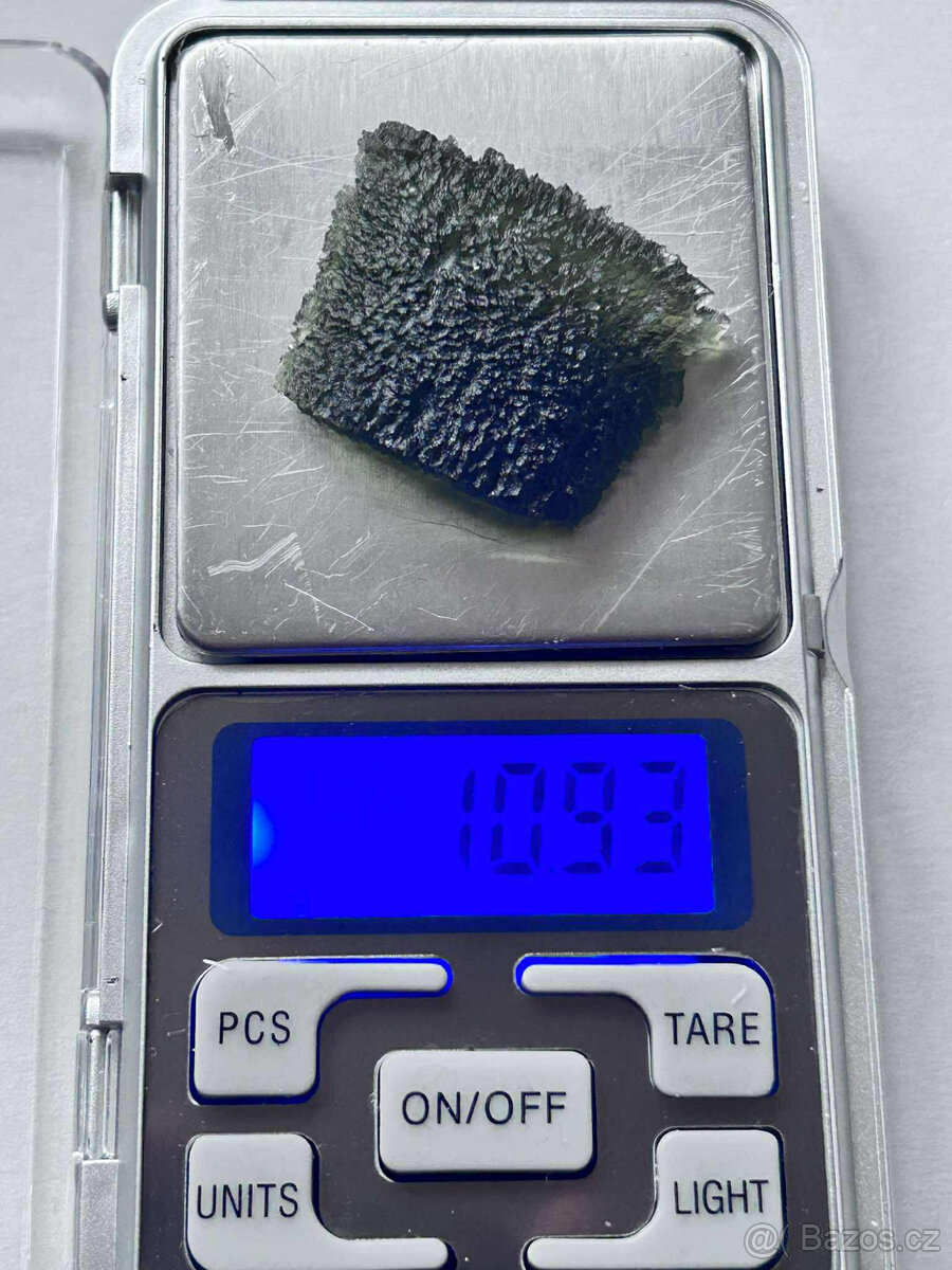 Nabízím kvalitní vltavín z Besednice – 10,93 g - 2