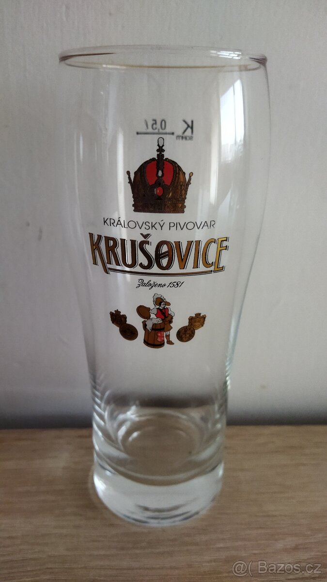 Pivní sklenice Krušovice - 2