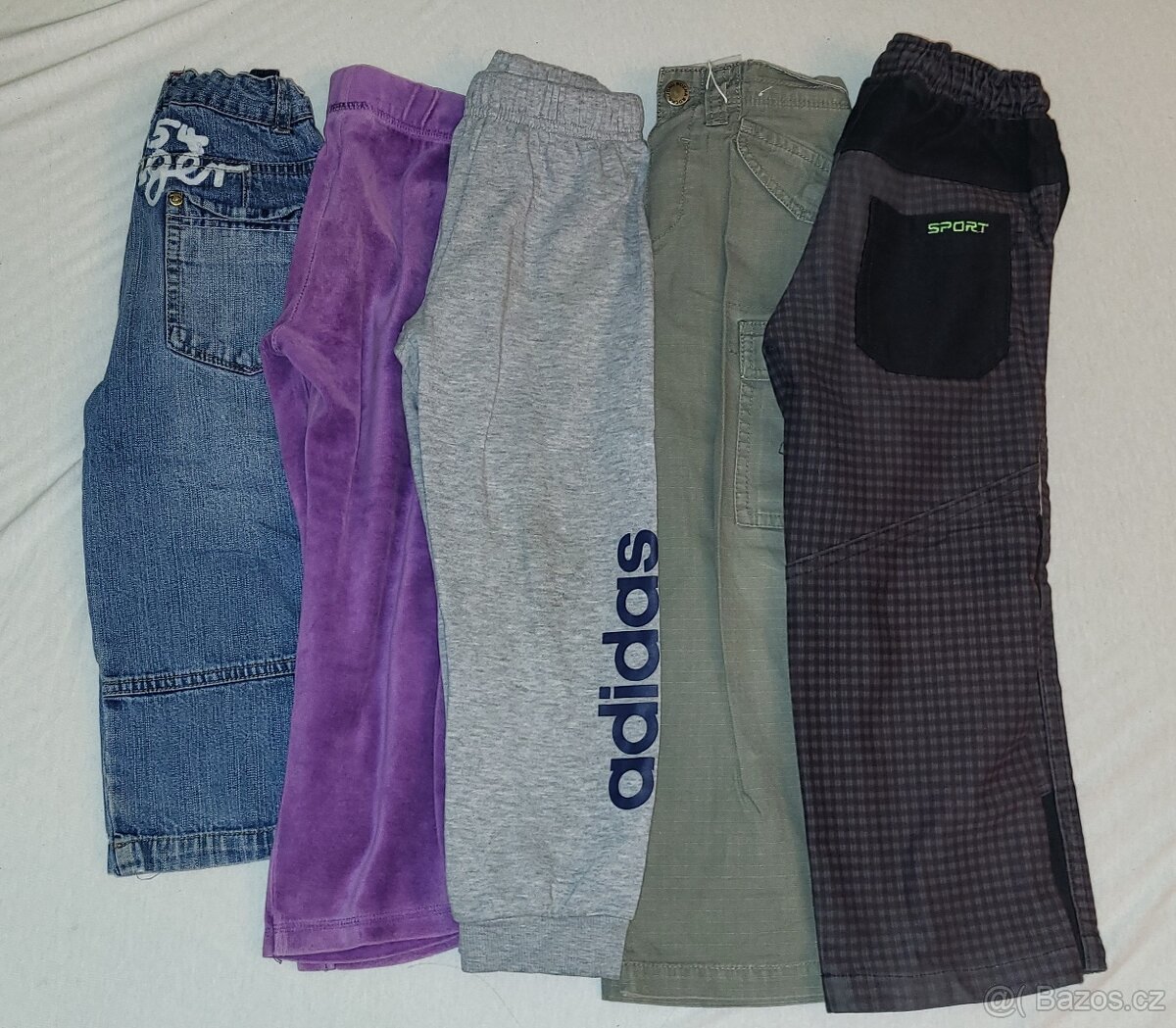 Teplaky a kalhoty vel 92-104 celkem 5ks - 2