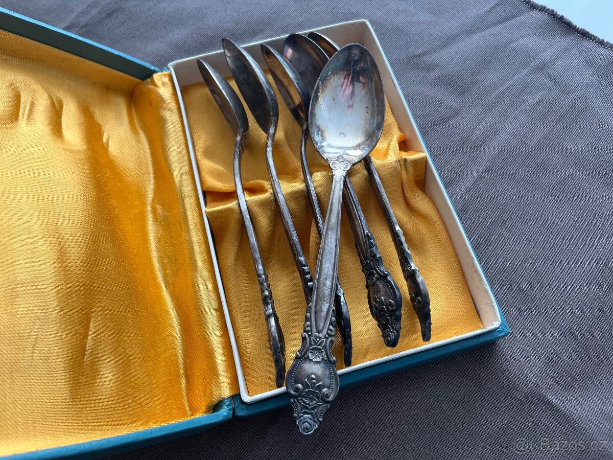 Čajové lýžičky alpaka - 2