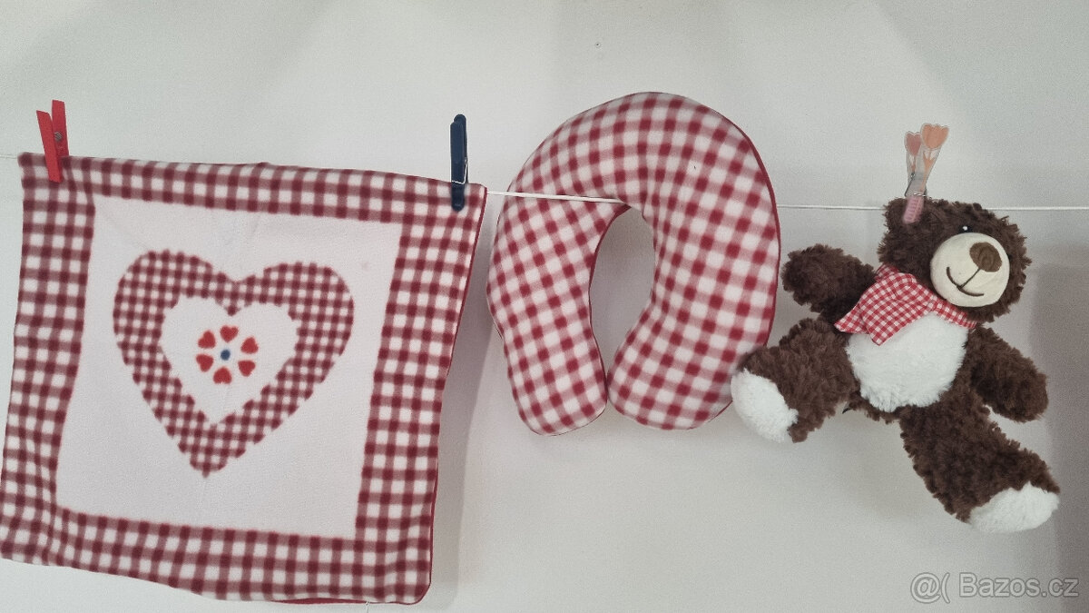 Deka, polštářek, medvídek - 2