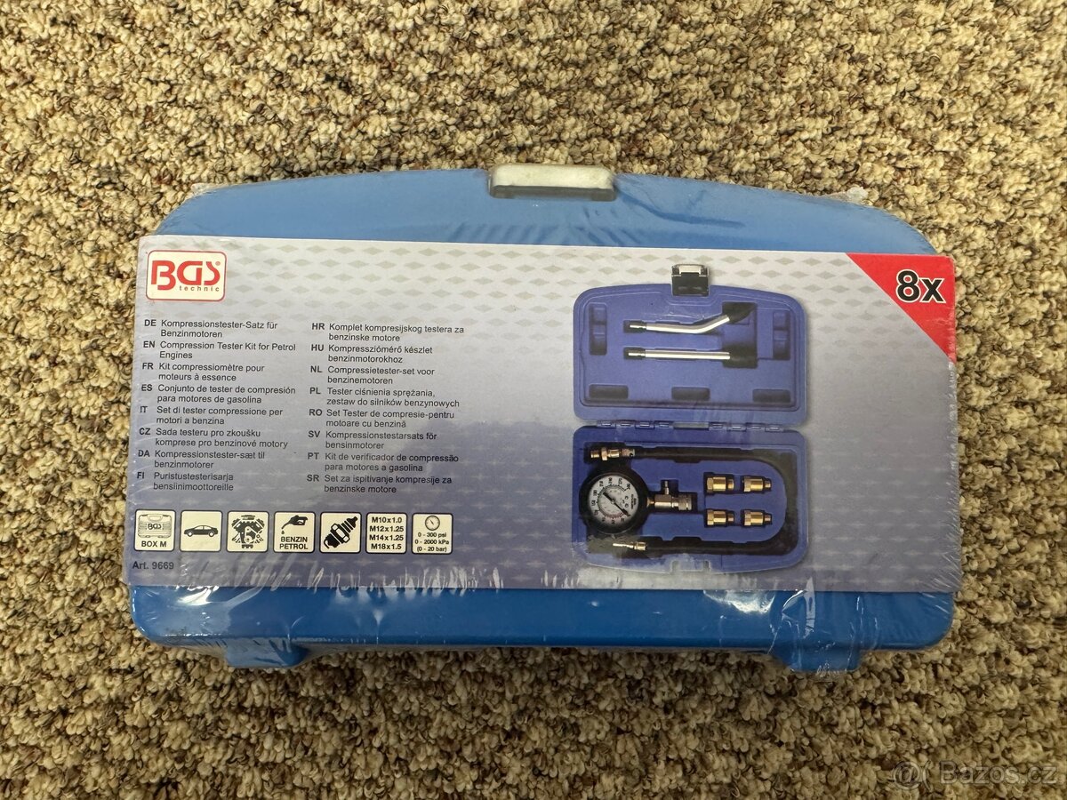 Tester komprese pro benzinové motory BGS - 2