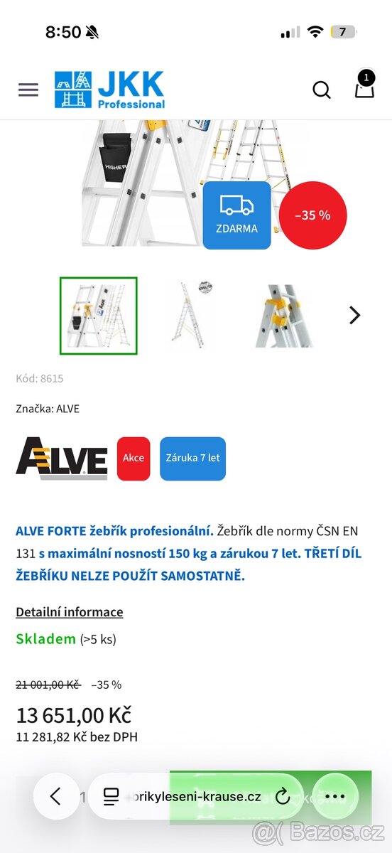 Žebřík profesionální - 2