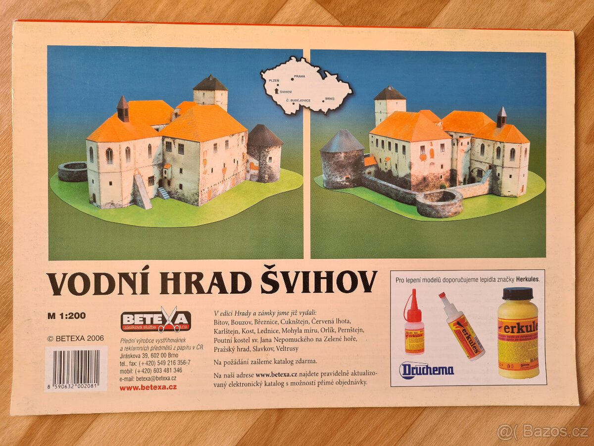 hrad Švihov vystřihovánka v.1 - 2