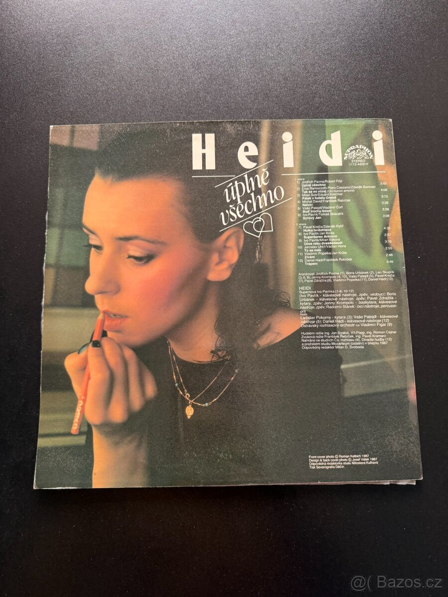 LP Heidi Janků – Úplně všechno - Supraphon - 2