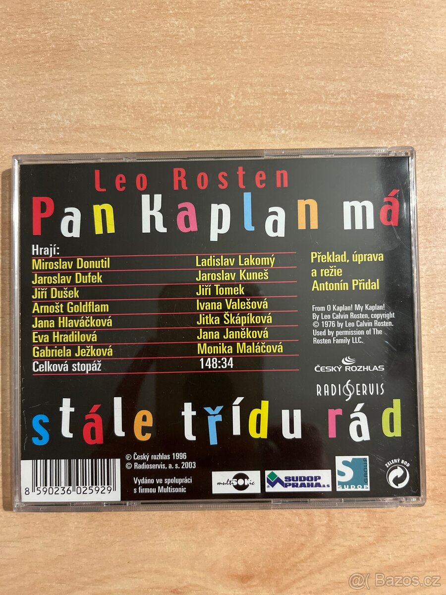 CD - Pan kaplan má stále třídu rád (Dvojcédéčko) - 2