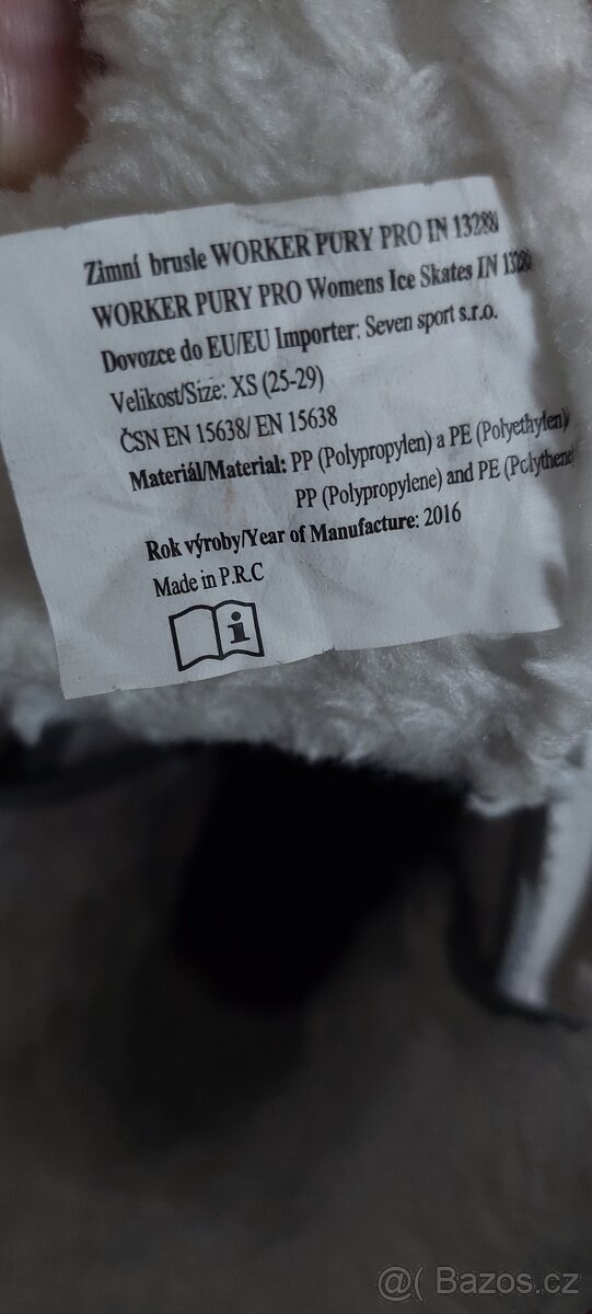 Dívčí lední brusle vel. 25-29, dětské lední brusle - 2