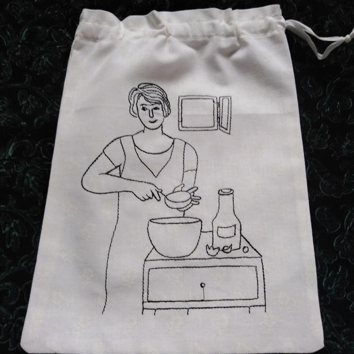 7x VYŠÍVANÝ PYTLÍK - SÁČEK - PYTLÍČEK - KUCHAŘKA DO SVĚTNICE - 2