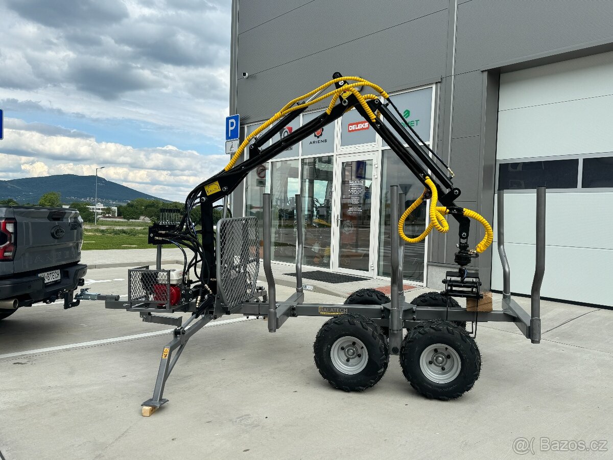 Vývozka - přívěs na dřevo JANSEN HRW-30 3T - 2