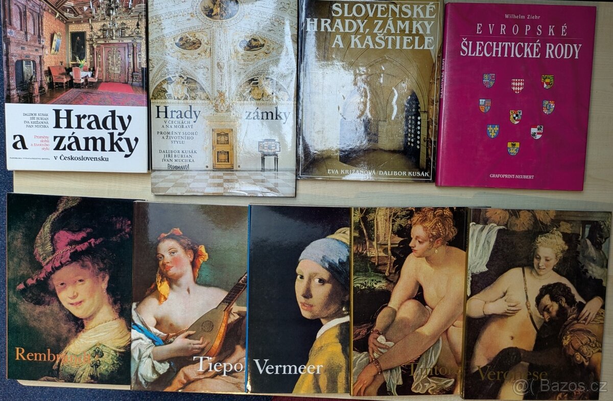 Knihy Hrady a zámky 1-6 a obrazové publikace - 2