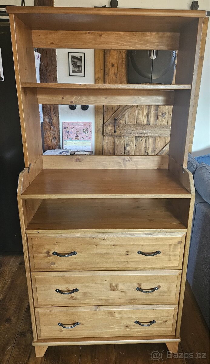 Komoda Ikea Diktad/Leksvik mořidlo antik - 2