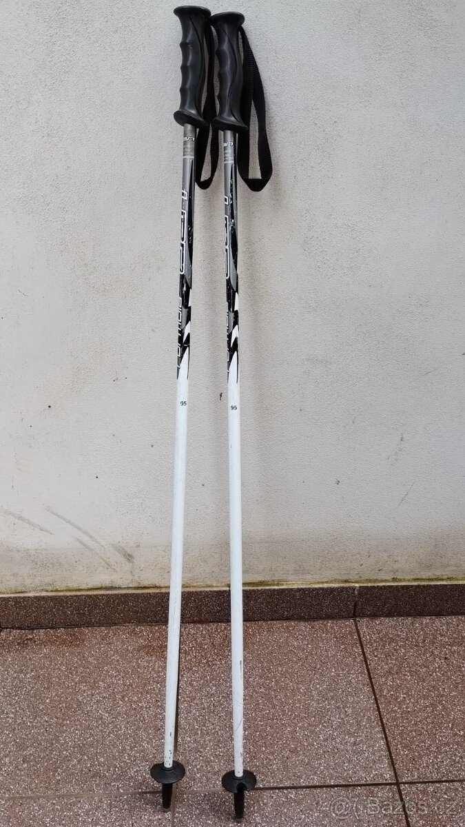 Sjezdové hůlky černo bílé 95 cm Elan - 2