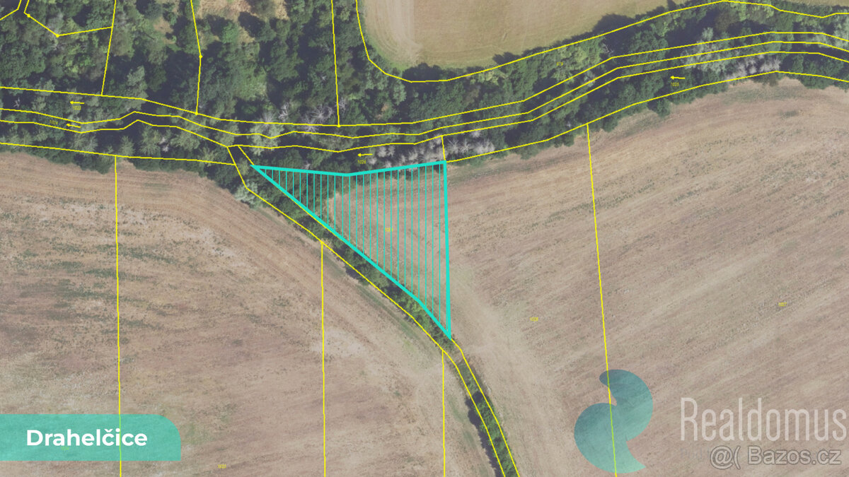 Orná půda 2 891 m² – Drahelčice, okres Praha-západ (LV 772) - 2