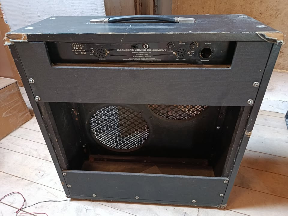 vintage 2x12" Carlsbro zesilovač kombo chassis 1970' - 2