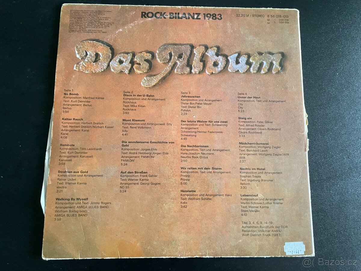 Das Album: Rock-Bilanz 1983 (2LP, AMIGA) - 2