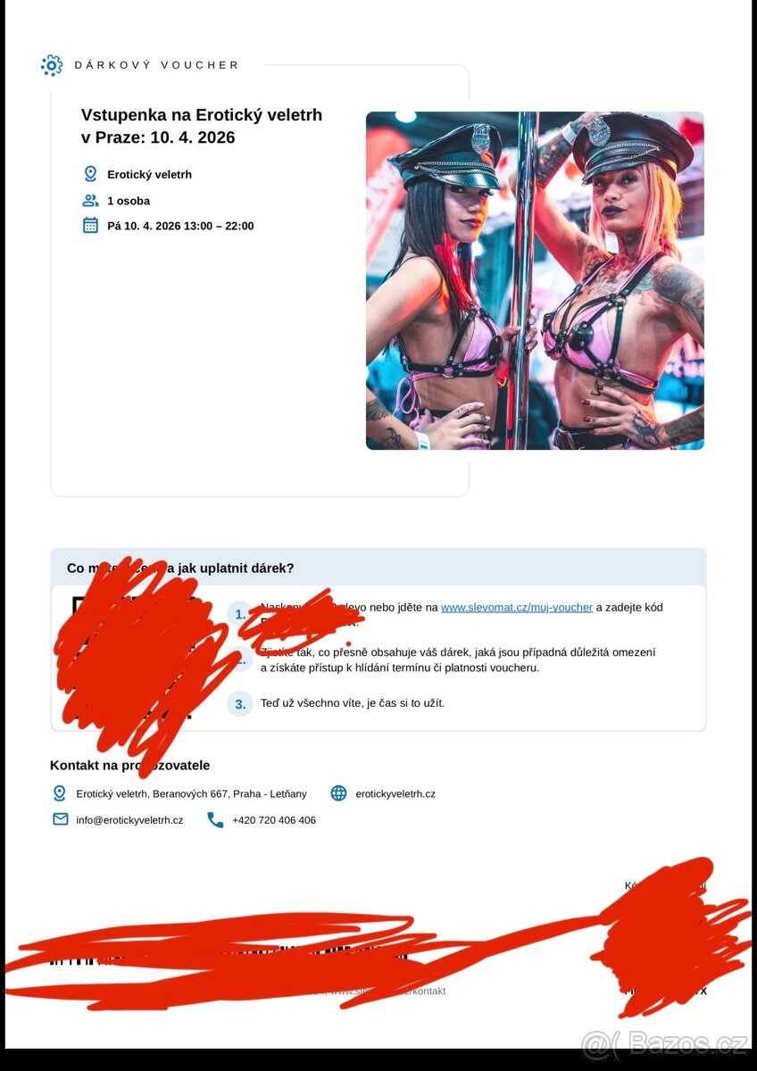 2 vstupenky Erofest 10.4.2026 - 2