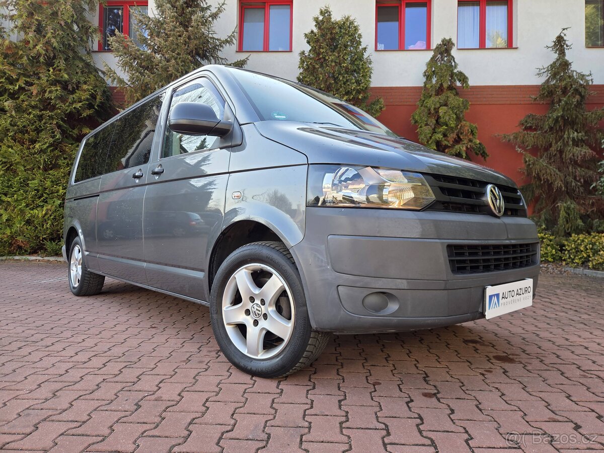 T5 Transporter 2.0 TDI 103kW,LONG,9míst,tažné,webasto,navi - 2