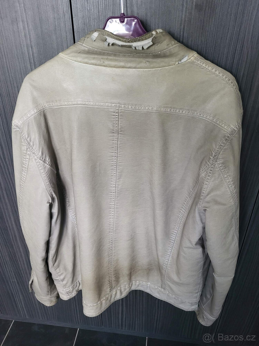 Šedá kožená bunda ZDARMA - 2