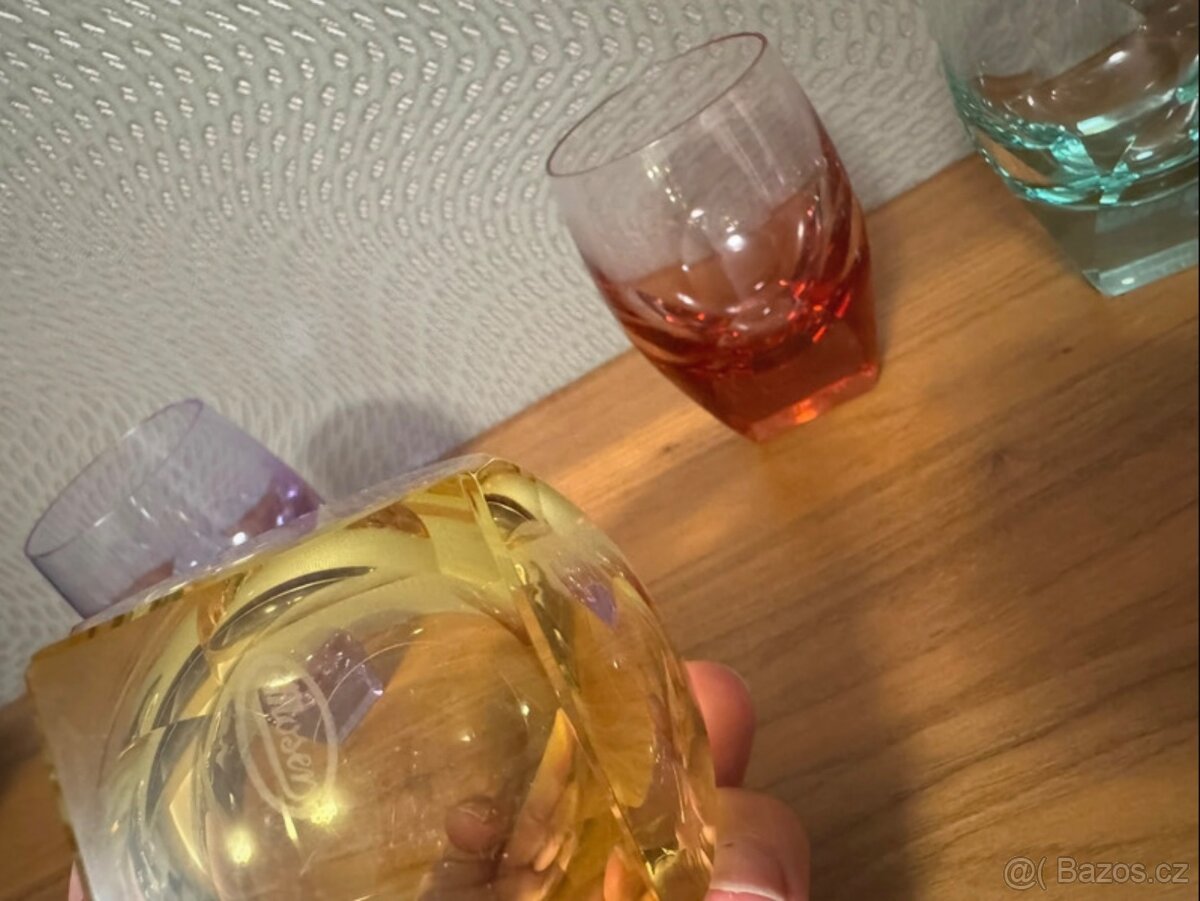 Skleničky zn.Moser , kolekce Bar. - 2