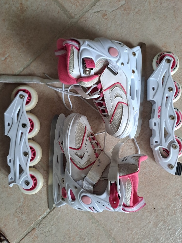 Dívčí kolečkové brusle 2v1 - 2