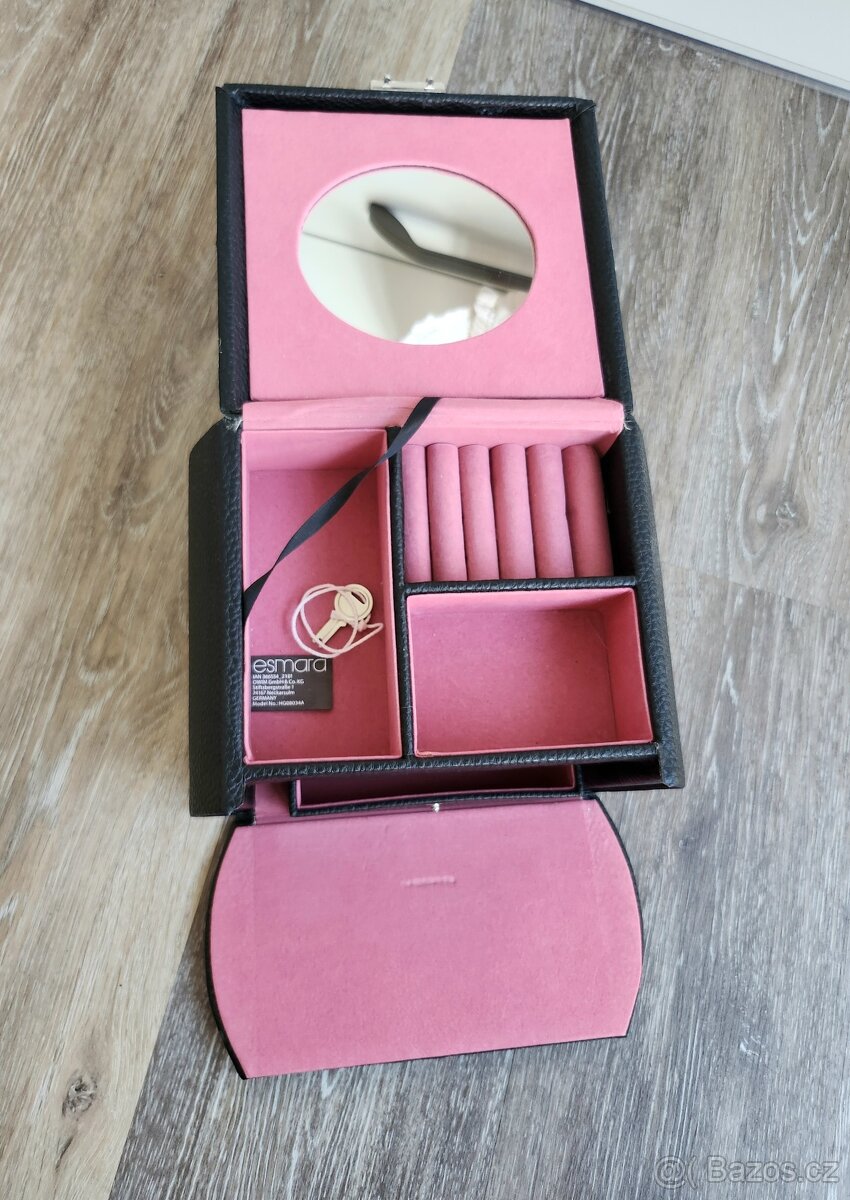 Esmara kožená šperkovnice kufřík - 2