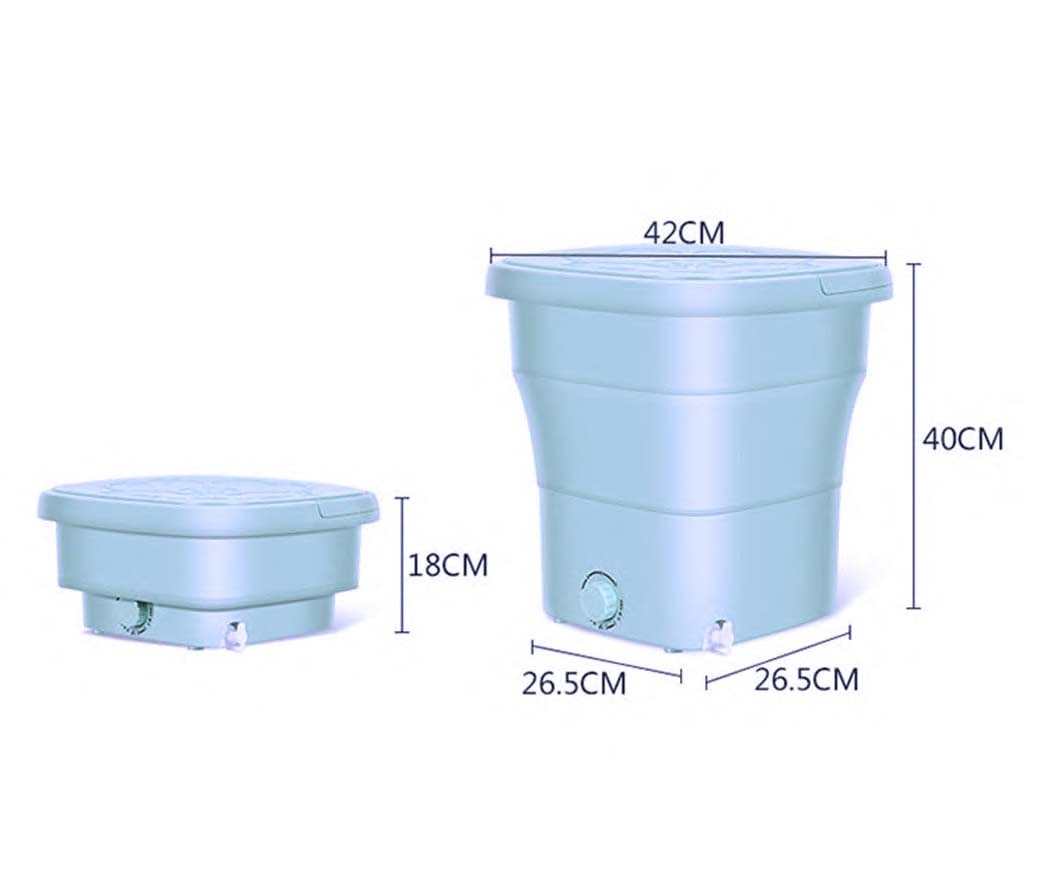 Velká přenosná pračka do karavanu o objemu 25 l - 2