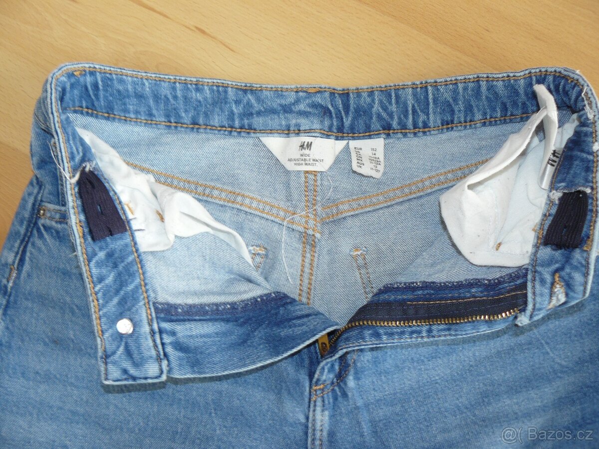 Dívčí kalhoty / rifle vel. 152 - 2