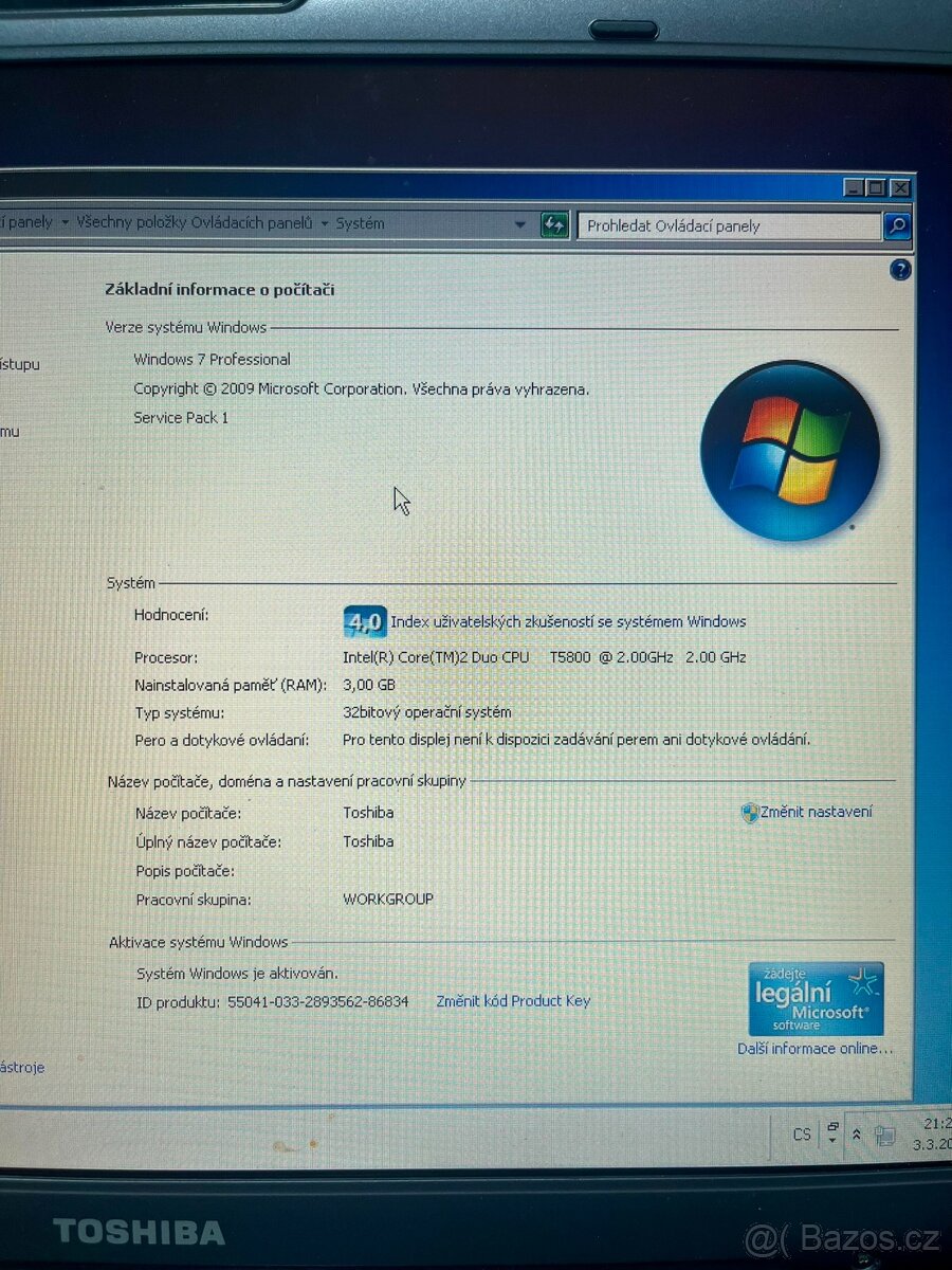 notebook Toshiba Satellite A300-1LT - 2