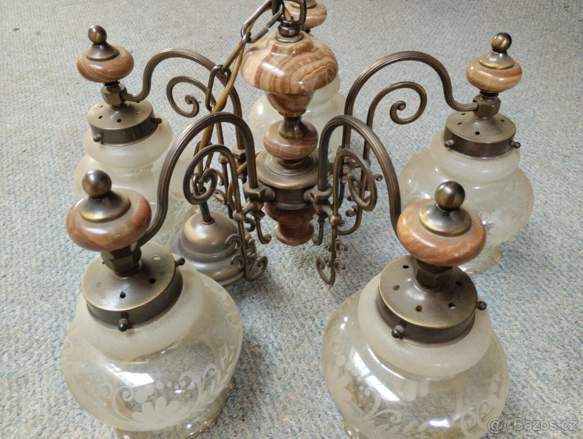 Rustikální lustr - 2