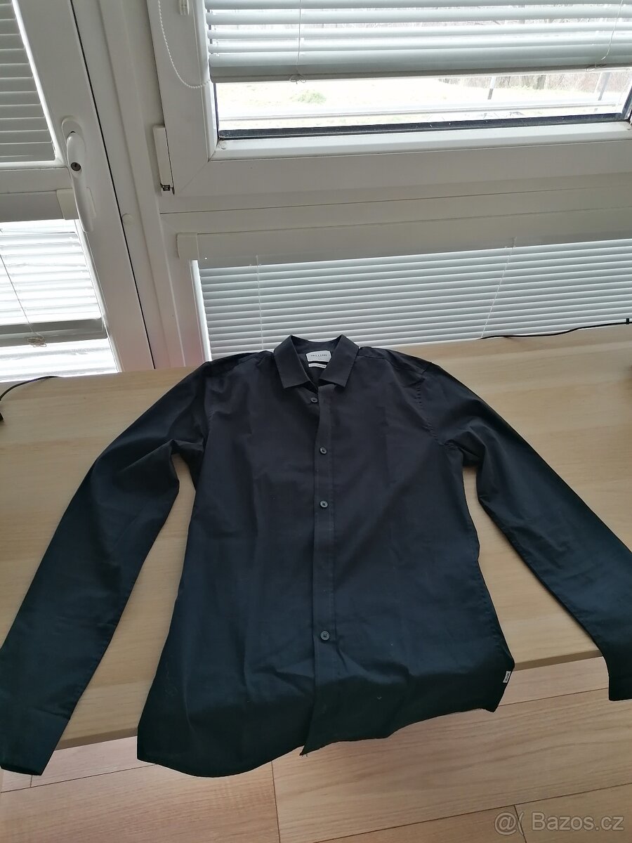 Košile Only & Sons, dark blue, vel. M, extra slim - 2