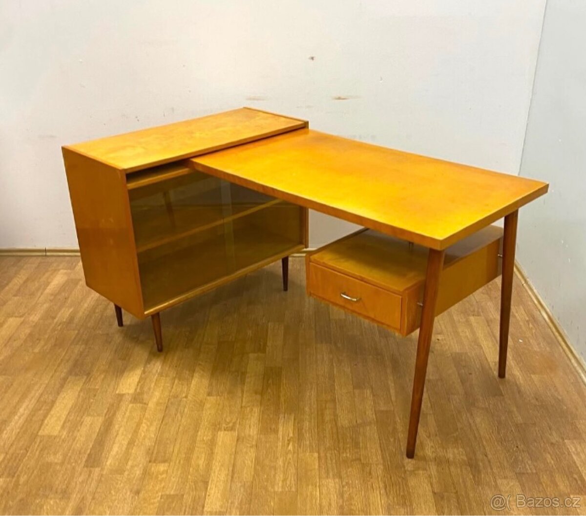 Retro psací stůl s komodou - 2