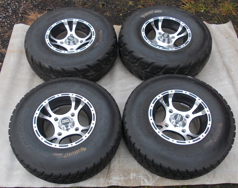 Sada 4 kol KENDA AT25x8-12, AT25x10-12, Douglas Wheel 12X7 - 2