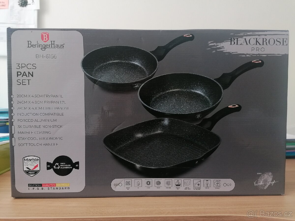 Sada 3 kusů pánví značky BerlingerHaus - 2