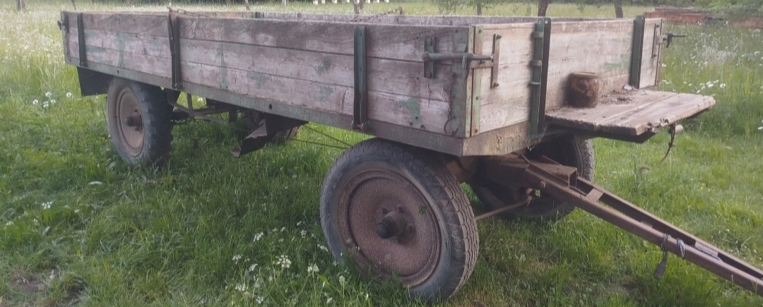 Vlek / vůz za koně předělaný za traktor - 2