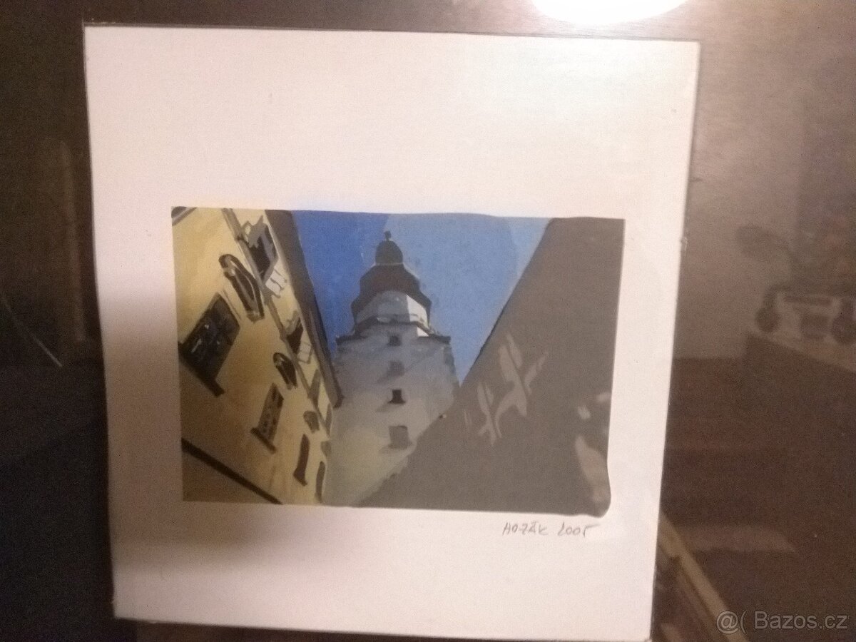 Malovaný obrázek Michalské brány - 2