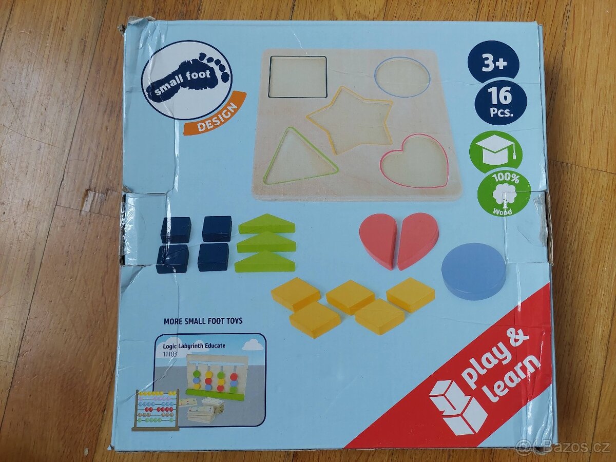 Dřevěné puzzle tvary - 2