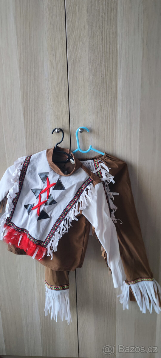 karnevalový kostým indián, vel. 128 - 2