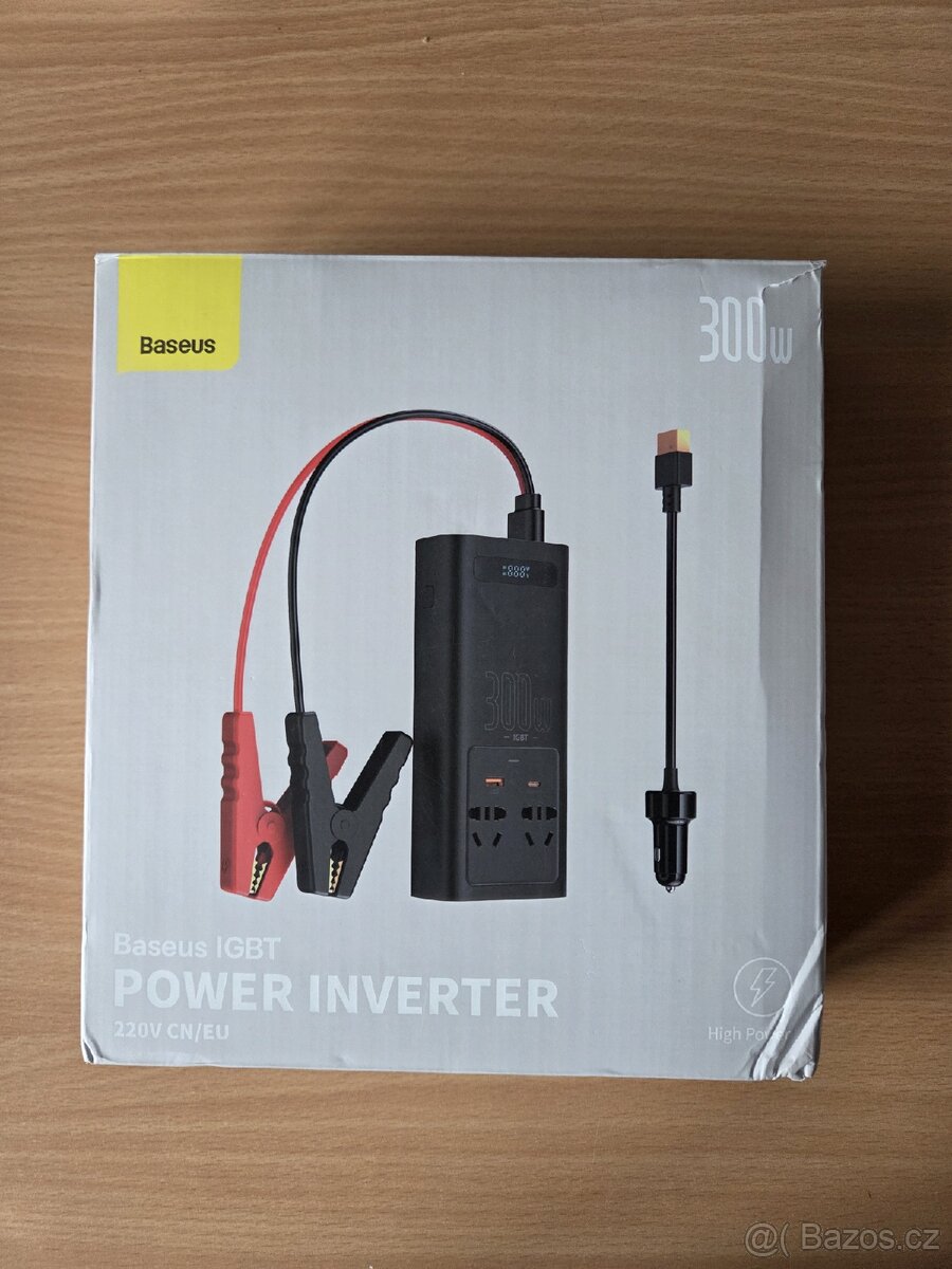 Nový autoinverter Baseus, 300W - 2