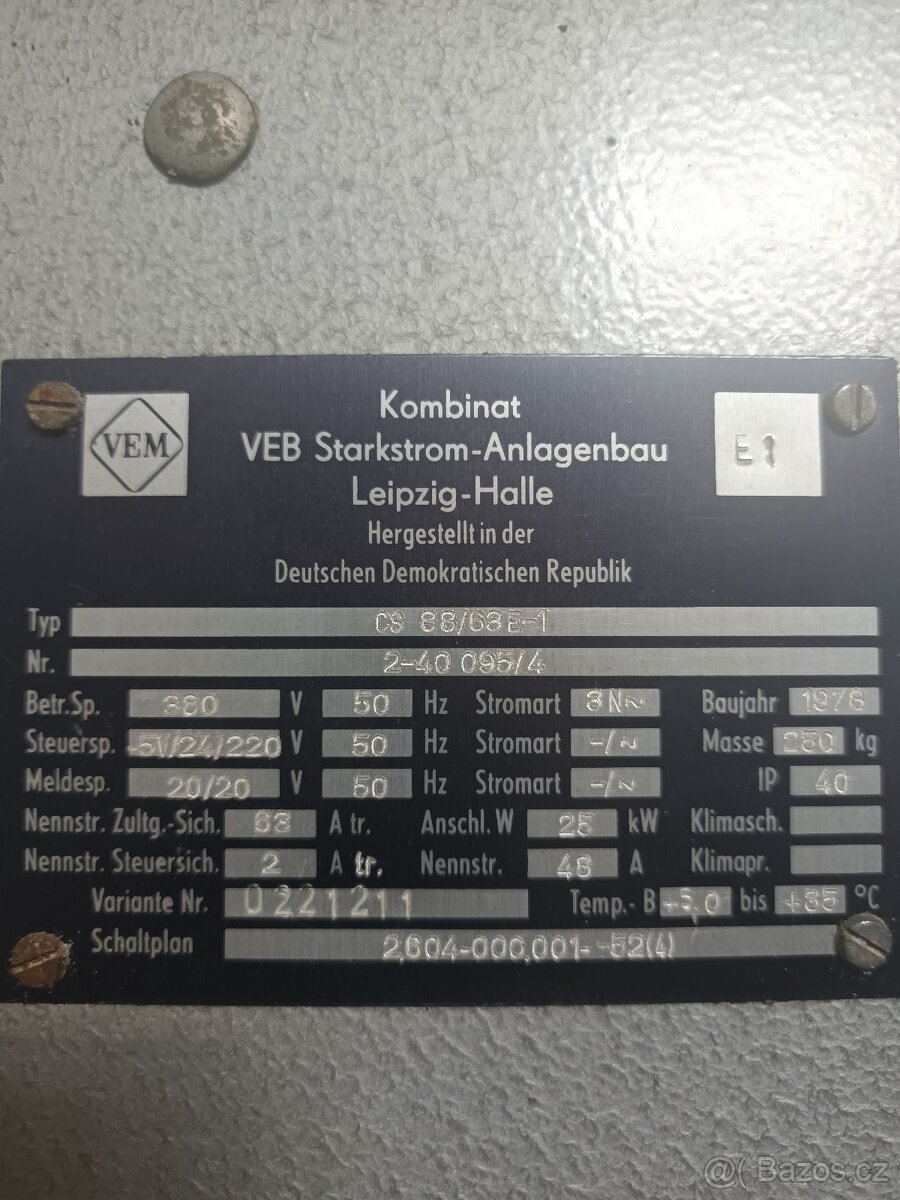 Elektrický řídící rozvaděč - 2